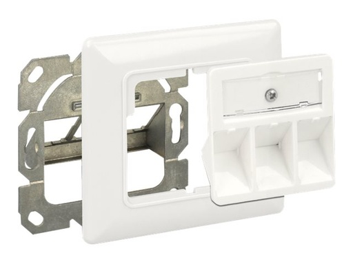 [86194] Delock Keystone Wall Outlet - Wanddose - Pure White, RAL 9010