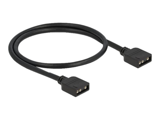 [86013] Delock RGB LED-Kabel - 3-polig ARGB (W) zu 3-polig ARGB (W)