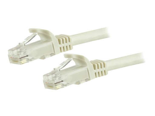 [N6PATC750CMWH] StarTech.com 7.5m CAT6 Ethernet Cable, 10 Gigabit Snagless RJ45 650MHz 100W PoE Patch Cord, CAT 6 10GbE UTP Network Cable w/Strain Relief, White, Wiring is UL Certified/TIA - Category 6 - 24AWG (N6PATC750CMWH)