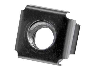 [CABCAGENUTS6] StarTech.com Käfigmutter M6 für Server Rack / -Schrank - Packung mit 50 - Cage Nuts für Serverschränke - Vorspannmutter für Rack (Packung mit 50)