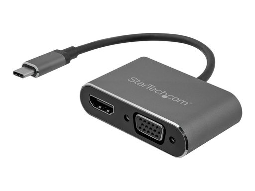 [CDP2HDVGA] StarTech.com USB-C auf VGA und HDMI Adapter - Aluminium
