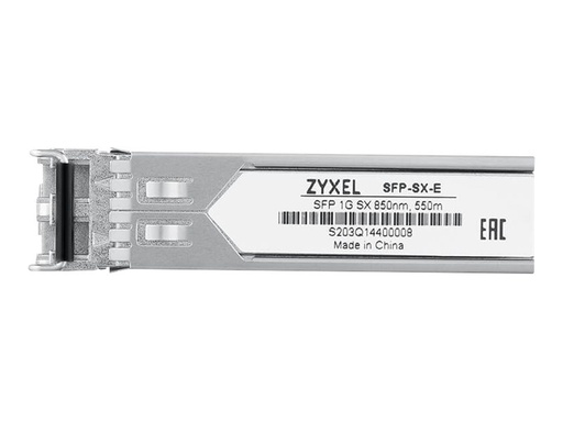 [SFP-SX-E-ZZBD01F] ZyXEL SFP-SX-E - SFP (Mini-GBIC)-Transceiver-Modul - 1GbE - 1000Base-SX - LC Multi-Mode - bis zu 550 m - 850 nm (Packung mit 10)