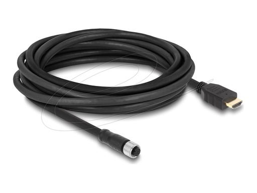 [81220] Delock Adapterkabel - 17 pin M12 weiblich zu