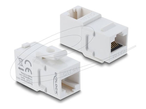 [90713] Delock Netzwerkkoppler - RJ-45 (W) gerade zu RJ-45 (W)