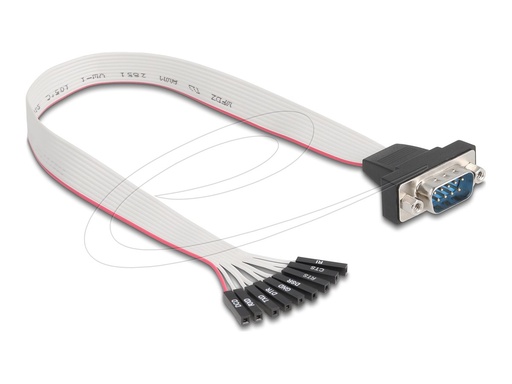 [90853] Delock Kabel seriell - 9-poliger serieller Kopf (W)