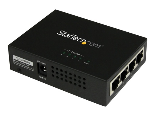 [POEINJ4G] StarTech.com 4 Port Gigabit midspan - PoE+ Injektor
