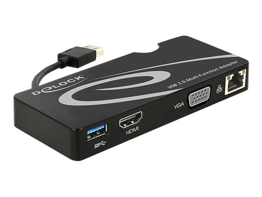 [62461] Delock Dockingstation - USB - VGA, HDMI - 1GbE