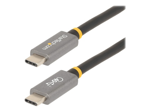 [CC1M-40G-USB-CABLE] StarTech.com StarTech 1 m USB4 Kabel, USB-IF zertifiziertes USB C Kabel, 40Gbit/s - USB-Kabel - USB-C (M)