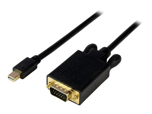 [MDP2VGAMM6B] StarTech.com 1,8m Mini DisplayPort auf VGA Kabel - mDP auf VGA Adapter/ Konverter bis zu 1920x1200 - St/St - Schwarz - Adapterkabel - Mini DisplayPort (M)