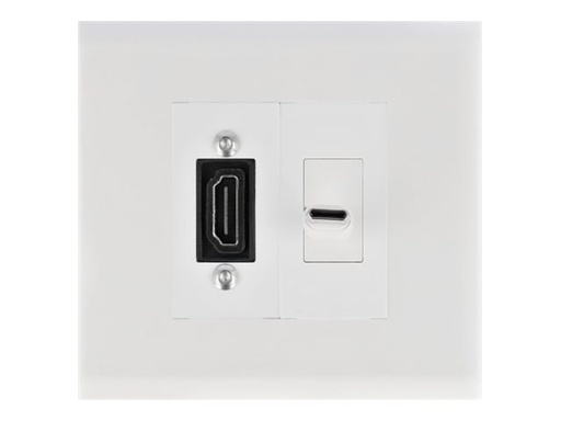 [81315] Delock Easy 45 - Rahmen - 2 Module - weiß