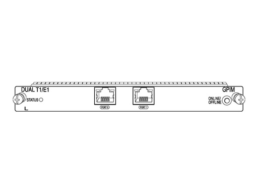 [SRX-GP-DUAL-T1-E1] Juniper Gigabit-Backplane Pluggable