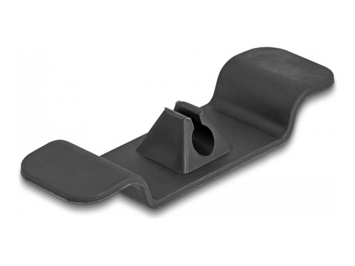 [18447] Delock Kabelhalter - selbstklebend - Schwarz (Packung mit 3)