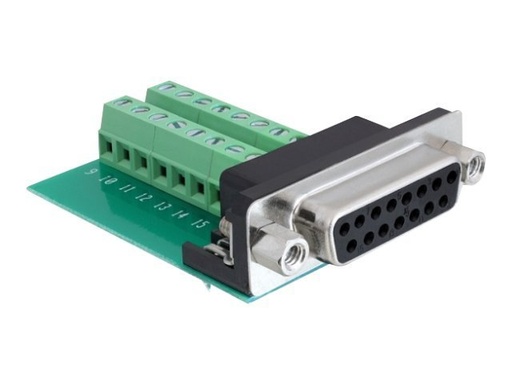 [65274] Delock Serieller Adapter - 15 pin D-Sub (DB-15)