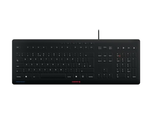 [JK-8502GB-2] Cherry STREAM KEYBOARD - Tastatur - desifizierbare Hygienetastatur
