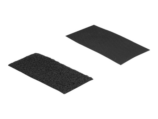 [19105] Delock Klettverschluss-Pad - Schwarz (Packung
