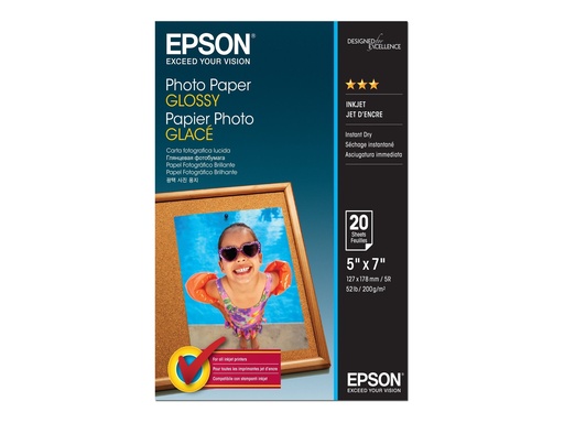 [C13S042544] Epson Glänzend - 127 x 178 mm - 200 g/m² - 20 Blatt Fotopapier