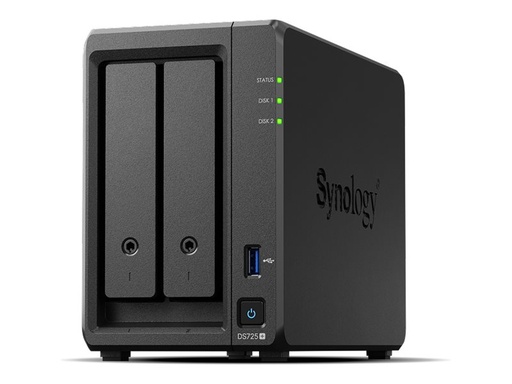 [DS725+ + 2x HAT3310-16T] Synology Disk Station DS725+ - NAS-Server - 2 Schächte