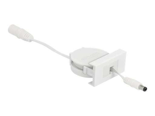 [81377] Delock Easy 45 - Spannungsversorgungs-Verlängerungskabel - Gleichstromstecker 5,5 x 2,1 mm (M)
