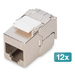 [DN-93615-S-12] DIGITUS Keystone Cat6A geschirmt 12 Stk. werkzeugfr
