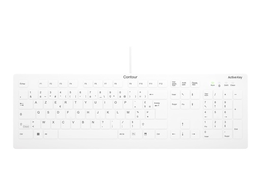 [AK-C8112-U1-W/FR] Cherry Contour Active Key QuickClean AK-C8112 - Tastatur