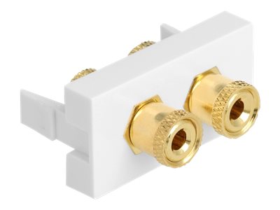 [81398] Delock Easy 45 - Einrastmodul - Farbring rot / schwarz - 2 x Polklemme, 2 x Polklemme (extern)