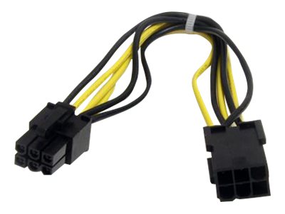 [PCIEPOWEXT] StarTech.com 20cm 6pin PCI Express Verlängerungskabel - PCIe Stromverlängerung - Spannungsversorgungs-Verlängerungskabel - 6-poliges PCIe Power (M)