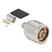 [91767] Delock N Stecker zum Crimpen LMR 300mit passendem Schrumpfschlauch