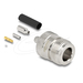 [91764] Delock N Buchse zum Crimpen RG-174 RG-316mit passendem Schrumpfschlauch