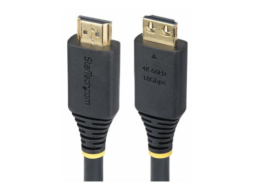 [HDMI2-CABLE-GRIP-5M] StarTech.com High Speed - HDMI-Kabel - HDMI männlich zu HDMI männlich - abgeschirmt - Schwarz - passiv, 4K60Hz-Unterstützung, 1440p (UWQHD)