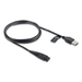 [90987] Delock USB Ladekabel 5 V für Elektrorasierer kompatibel mit Hatteker RFC-588 RF... - Kabel - Digital/Daten