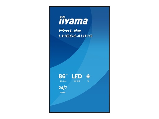[LH8664UHS-B3AG] Iiyama LH8664UHS-B3AG 86" 3840x2160 UHD IPS panel