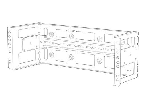 [EX4100-H-12-RM-DRK] Juniper Halterung - with DIN rail channel