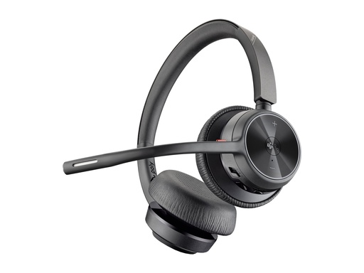 [77Y98AA] Poly HP Poly Voyager 4320 USB-A Headset +BT700 Dongle - für Microsoft Teams zertifiziert - Verkabelt & Kabellos - Büro/Callcenter - 20 - 20000 Hz - 162 g - Kopfhörer - Schwarz