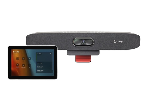 [9C923AA] Poly HP Poly Studio - Für Microsoft Teams - Small Room Kit - Kit für Videokonferenzen (Poly Studio R30 video bar, Poly GC8 Touchcontroller)