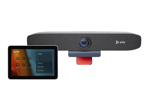 [9C917AA] Poly HP Poly Studio - Für Microsoft Teams - Focus Room Kit - Kit für Videokonferenzen (Poly GC8 Touchcontroller, Poly Studio P15 Videobar)