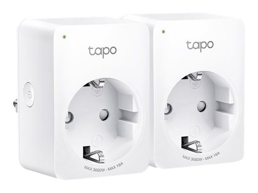 [TAPO P110(2-PACK)] TP-LINK Tapo P110 V1 - Smart-Stecker - mini - kabellos - 802.11b/g/n - 2.4 Ghz (Packung mit 2)