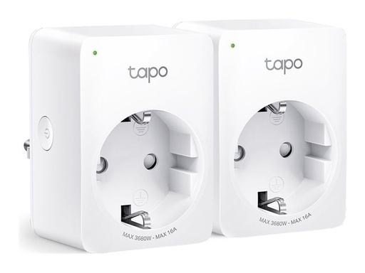 [TAPO P110(2-PACK)] TP-LINK Tapo P110 V1.2 - Smart-Stecker - mit Energiemonitor - kabellos - 802.11b/g/n - 2.4 Ghz (Packung mit 2)