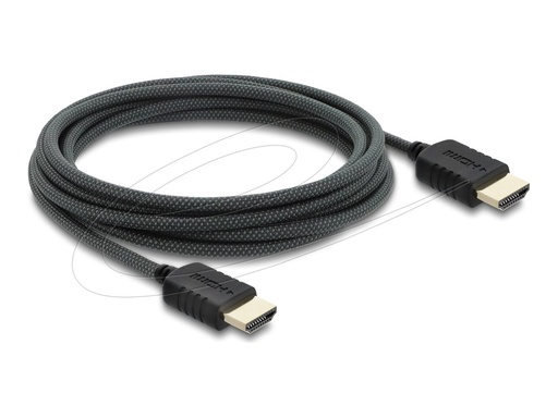[81683] Delock High Speed - HDMI-Kabel - HDMI männlich zu HDMI männlich - 3 m - dreifach abgeschirmtes Koaxialkabel - Schwarz - 8K60Hz (7680 x 4320)