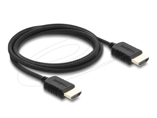 [81682] Delock High Speed - HDMI-Kabel - HDMI männlich zu HDMI männlich - 2 m - dreifach abgeschirmtes Koaxialkabel - Schwarz - 8K60Hz (7680 x 4320)