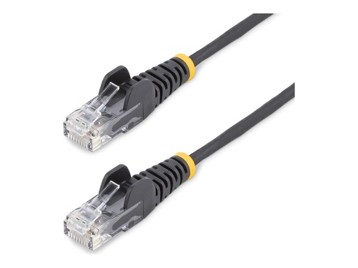 [N6PAT25CMBKS] StarTech.com Black Slim CAT6 Ethernet Cable - Kabel - Netzwerk