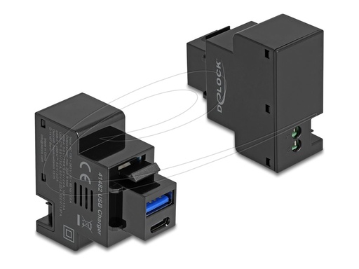 [41482] Delock Snap-in-Modul (Keystone) - PD 20 W