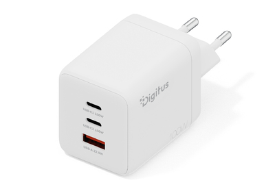 [DA-10304] DIGITUS USB GaN Charger 100W, 2x USB-C, 1x USB-A