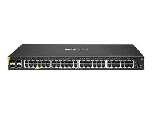 [R8N85B] HPE Aruba Networking CX 6000 48p 10M/100M/1G Class4 PoE 4p SFP 1G 370W Switch - Switch - managed - 48 x 10/100/1000 (PoE+)