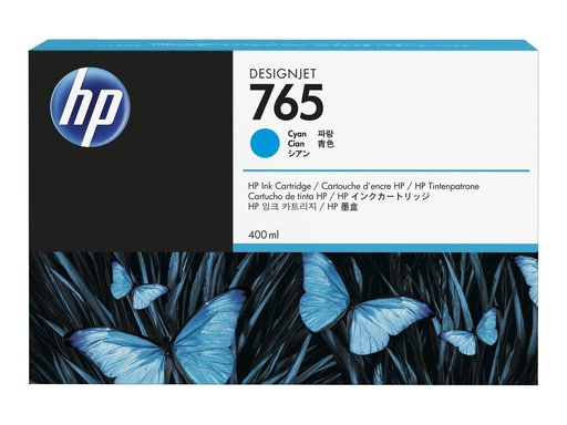 [F9J52A] HP 765 - 400 ml - Cyan - original - Tintenpatrone