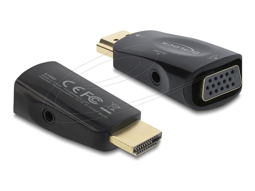 [61082] Delock Video- / Audio-Adapter - HDMI männlich zu 15 pin D-Sub (DB-15)