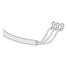[CBL-PWR-RGD-RNG-UK] Juniper AC Power Cord Ruggedized UK/Singapore BS13/13 10A 250V Straight -40 to 75C - Kabel