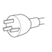 [CBL-PWRC21RL-CN] Juniper Power Cord AC China C21 Right-angle -long to GB2099-1 - Kabel