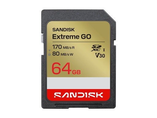 [SDSDXGN-064G-GNCIN] SanDisk Extreme Go - Flash-Speicherkarte - 64