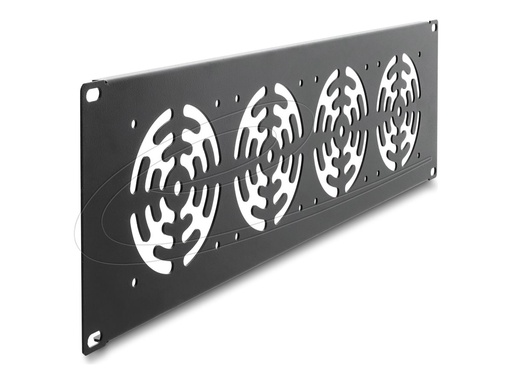 [67417] Delock 19" Rackblende für 4 Lüfter 92 x 92 mm dunkelgrau