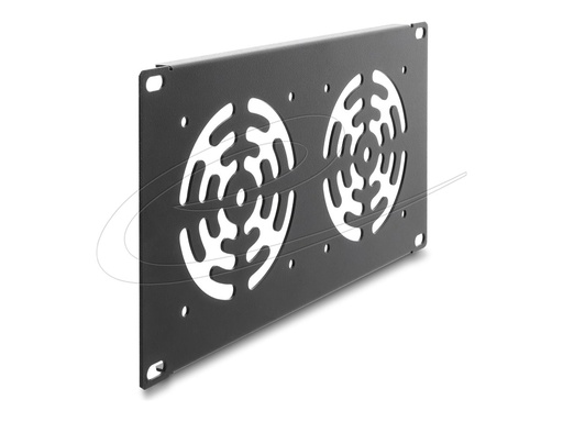 [67433] Delock 10" Rackblende für 3 Lüfter 92 x 92 mm dunkelgrau